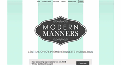 Desktop Screenshot of modernmanners.com